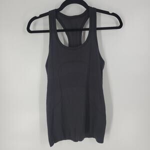 Lululemon Black Embroidered Logo Racerback Swiftly Tank Top 6